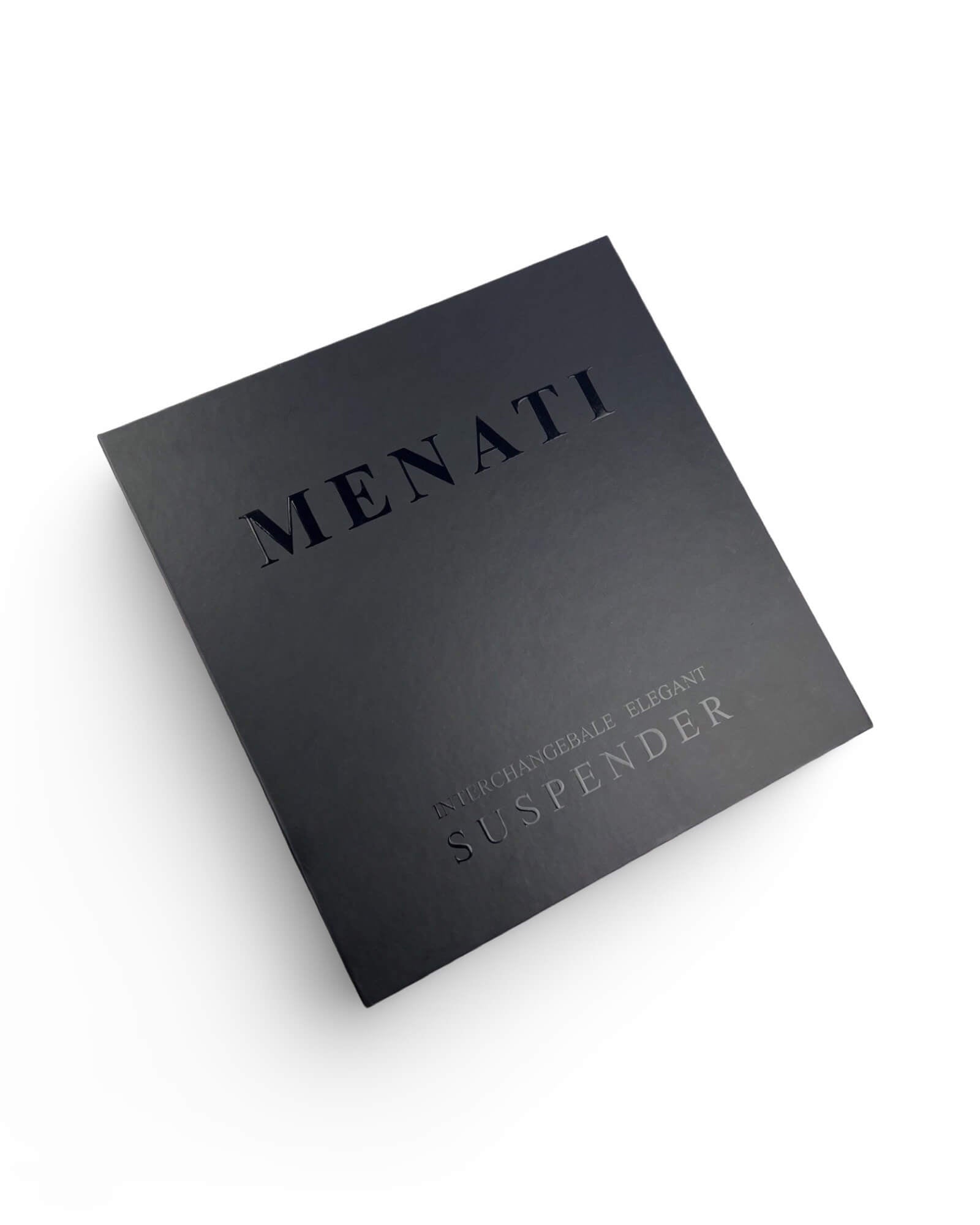 Menati Interchangeable 'Plain' Suspender Box - Black