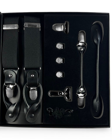 Plain 35mm 2-in-1 Braces - Black