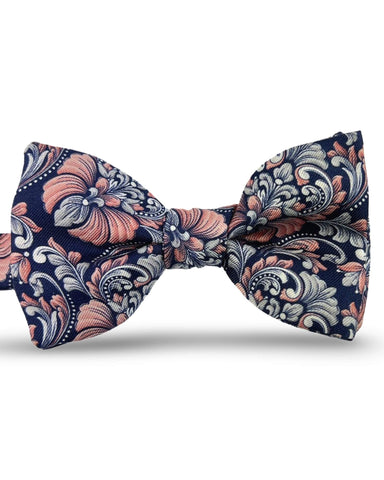 DÉCLIC Cascata Floral Bow Tie - Navy