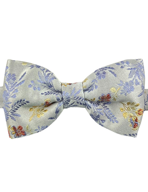 DÉCLIC Success Floral Bow Tie - Silver