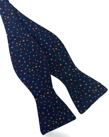 DÉCLIC Spouting Floral TYO Bow Tie - Navy