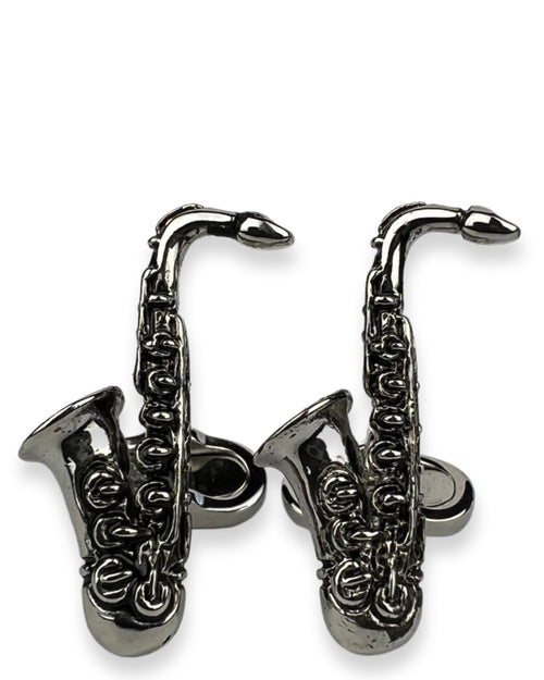 DÉCLIC Saxophone Cufflink - Silver