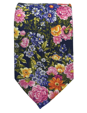 CANTINI Minerva Stripe Tie - Fuschia