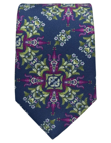 CANTINI Minerva Stripe Tie - Fuschia