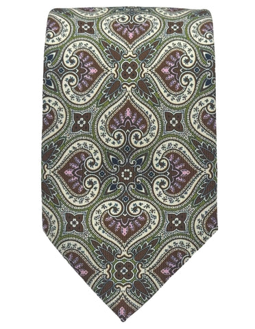 CANTINI Minerva Stripe Tie - Fuschia