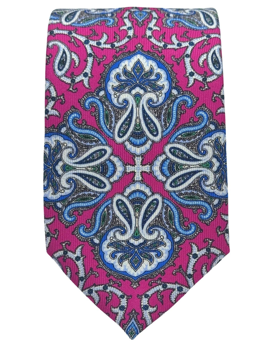 DÉCLIC Portishead Paisley Tie - Fuschia