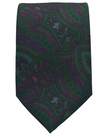 CANTINI Minerva Stripe Tie - Fuschia