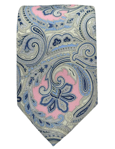 CANTINI Minerva Stripe Tie - Fuschia