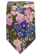 DÉCLIC Rayleigh Floral Tie - Brown