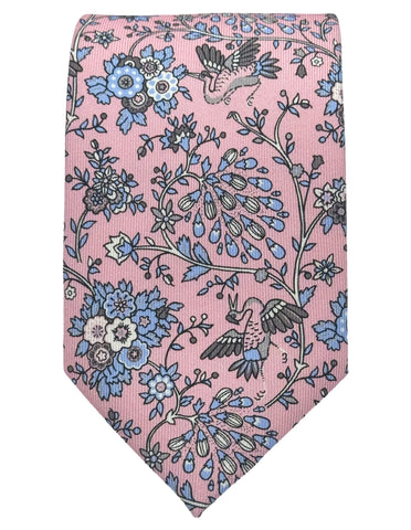 CANTINI Minerva Stripe Tie - Fuschia