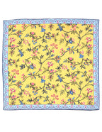 DÉCLIC Staveley Floral Pocket Square - Yellow