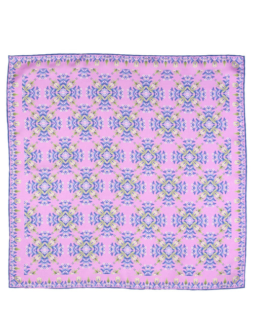 DÉCLIC Ashington Floral Pocket Square - Lavender