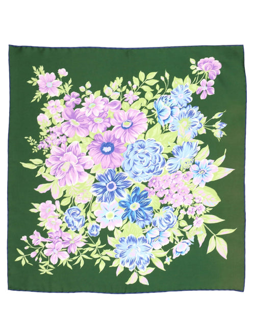 DÉCLIC Rayleigh Floral Pocket Square - Green