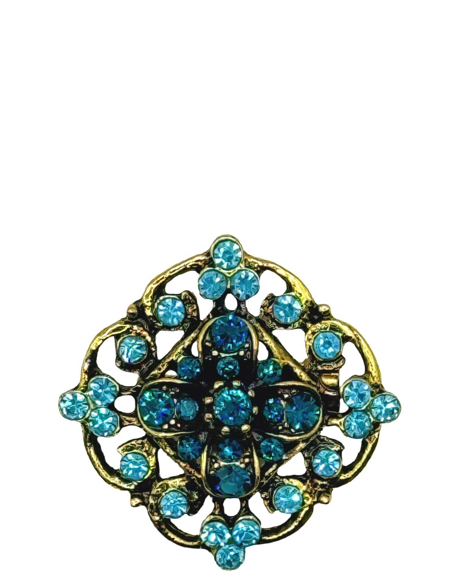 DÉCLIC Estado Medaillion Pin - Aqua