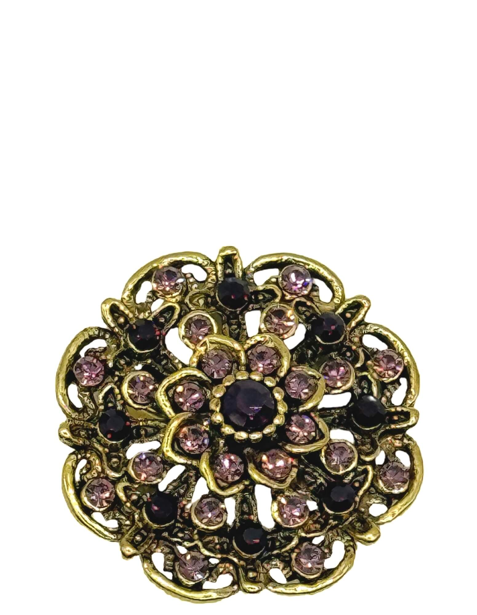 DÉCLIC Amadeo Medaillion Pin - Purple