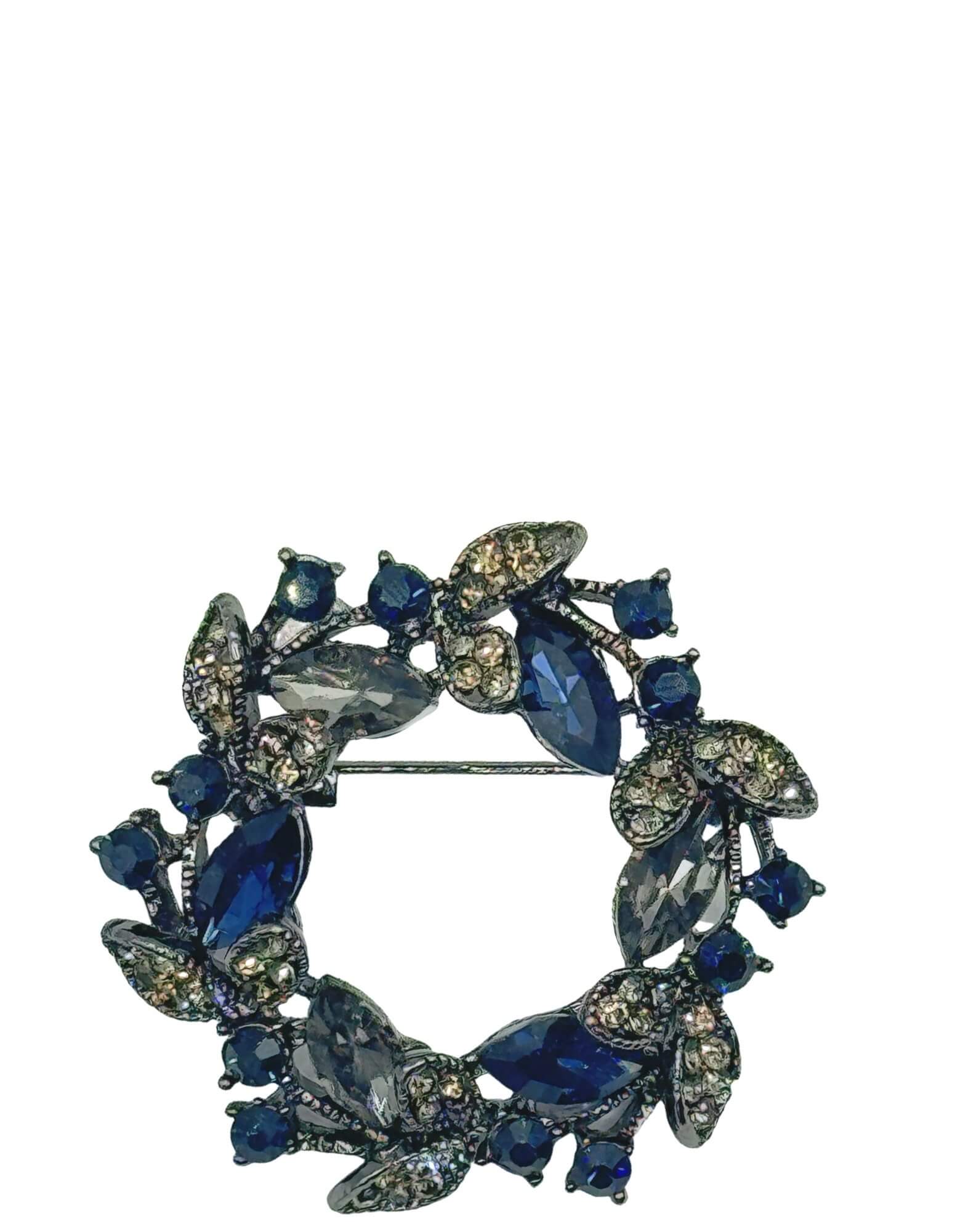 DÉCLIC Dark Wreath Pin - Gunmetal