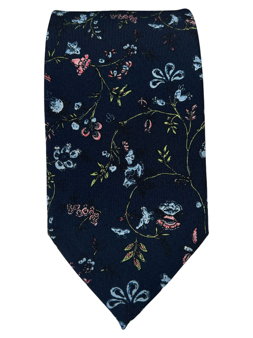DÉCLIC Staveley Floral Tie - Navy