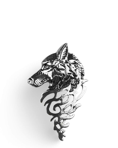 DÉCLIC Wolf Celtic Pin - Silver