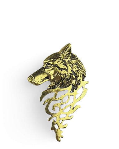 DÉCLIC Lion Head Pin - Gold