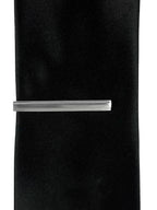 DÉCLIC Plain Brushed Tie Bar - Silver