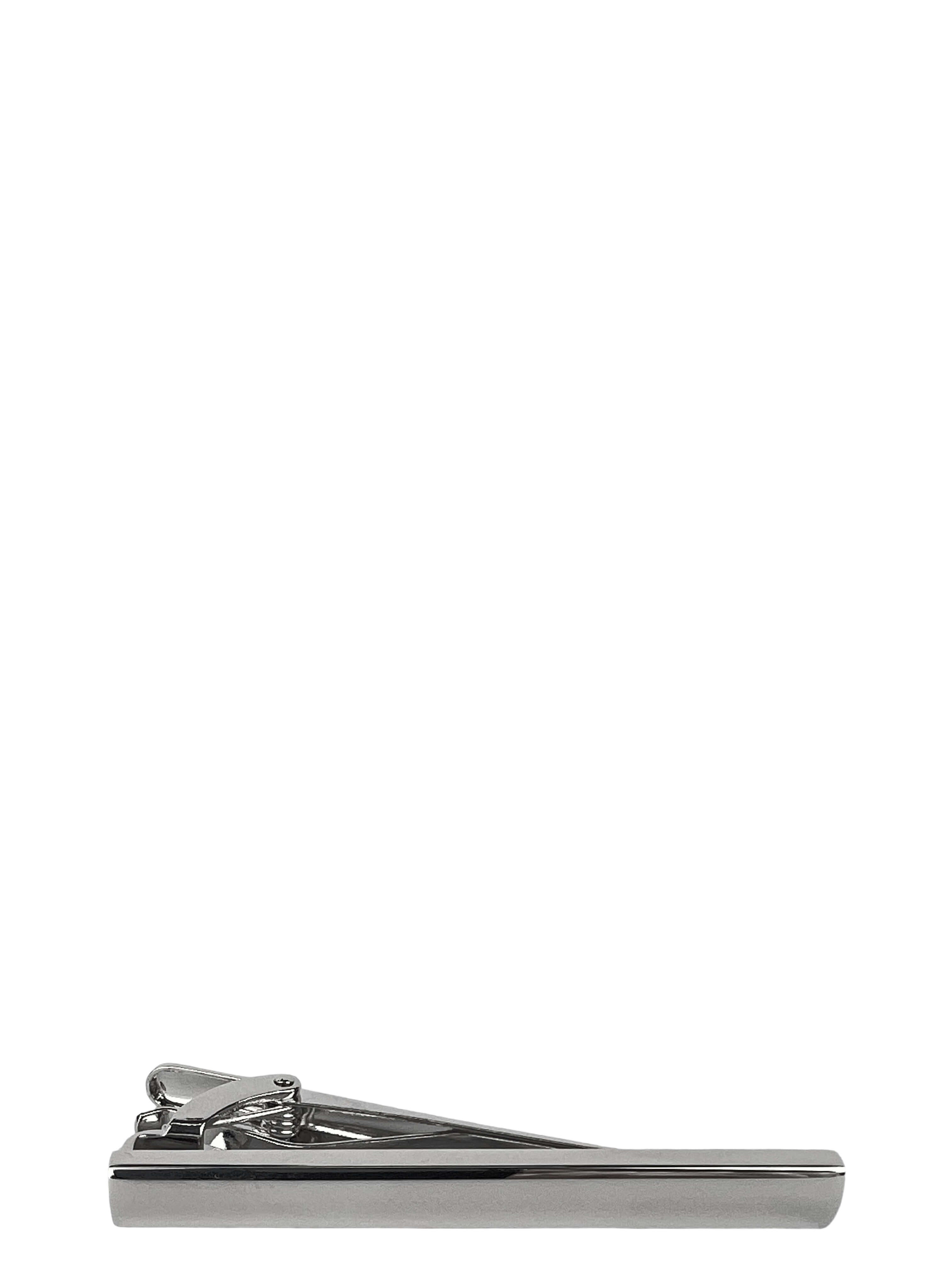 DÉCLIC Plain Long Tie Bar - Silver