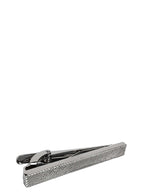 DÉCLIC Ribbed Long Tie Bar - Silver