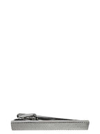 DÉCLIC Ribbed Long Tie Bar - Silver