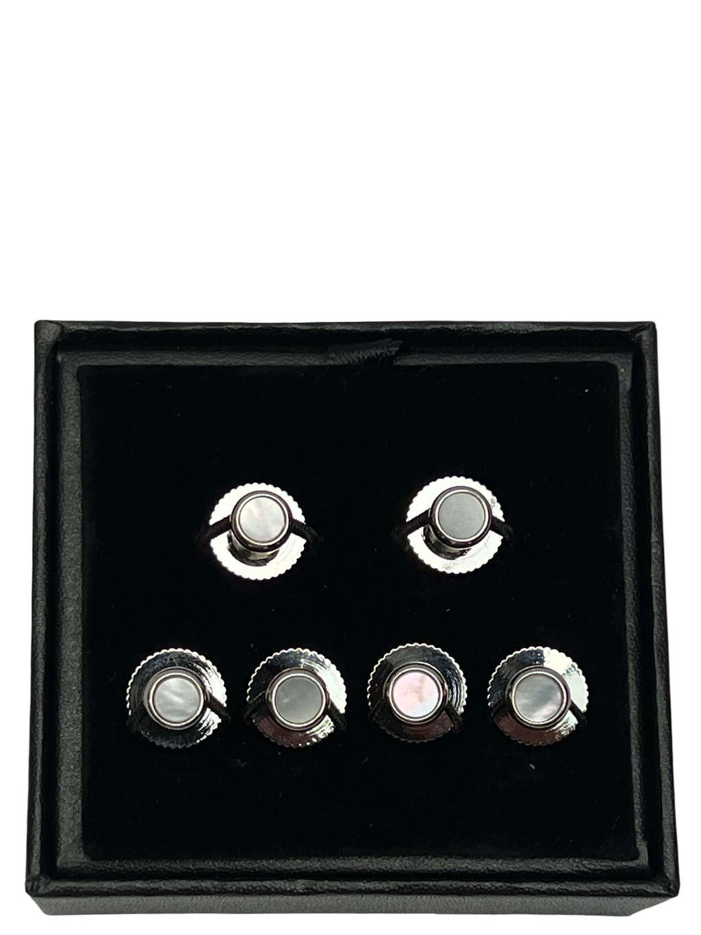 DÉCLIC MOP (6) Screw Shirt Studs - Silver