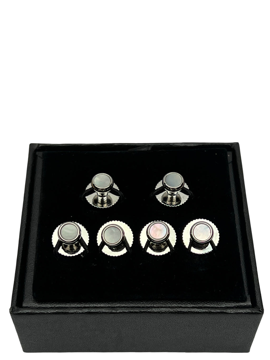 DÉCLIC MOP (6) Screw Shirt Studs - Silver
