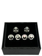 DÉCLIC MOP (6) Screw Shirt Studs - Silver