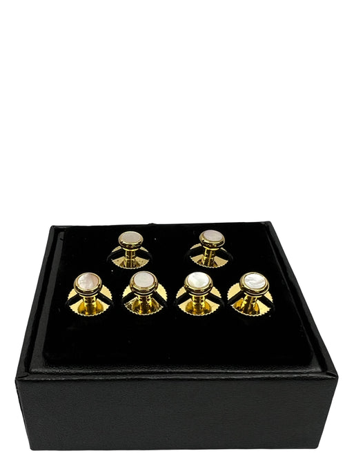 DÉCLIC MOP (6) Screw Shirt Studs - Gold