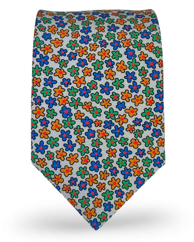 DÉCLIC Narni Floral Tie - Blue