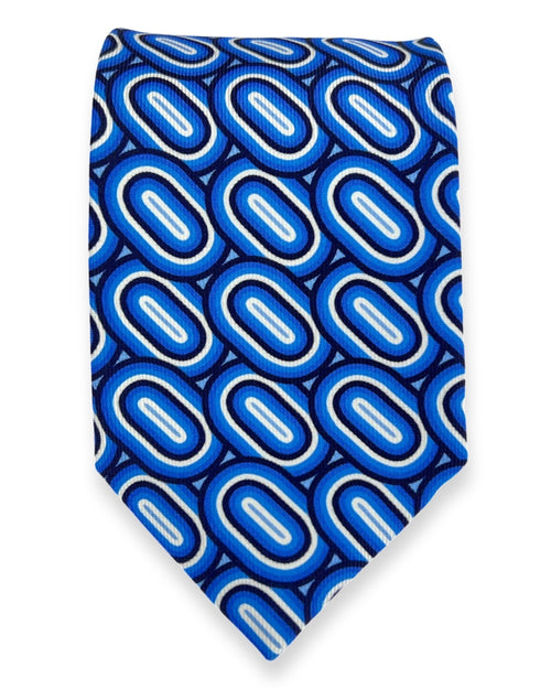 DÉCLIC Avon Patterned Tie - Blue