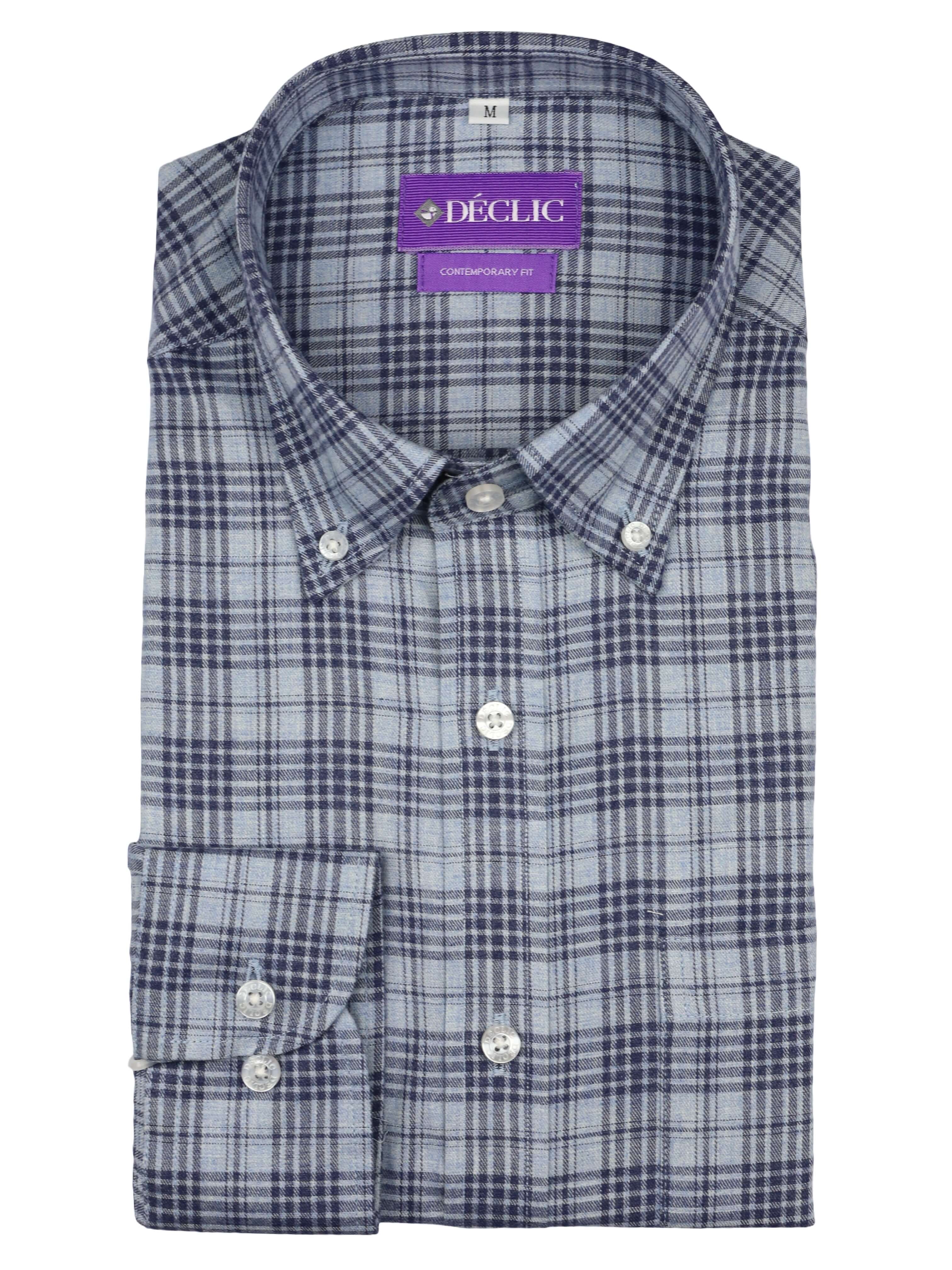 DÉCLIC Hoboken Check Shirt - Blue