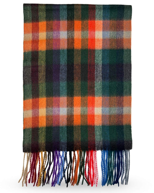 DÉCLIC Asger Check Scarf - Green
