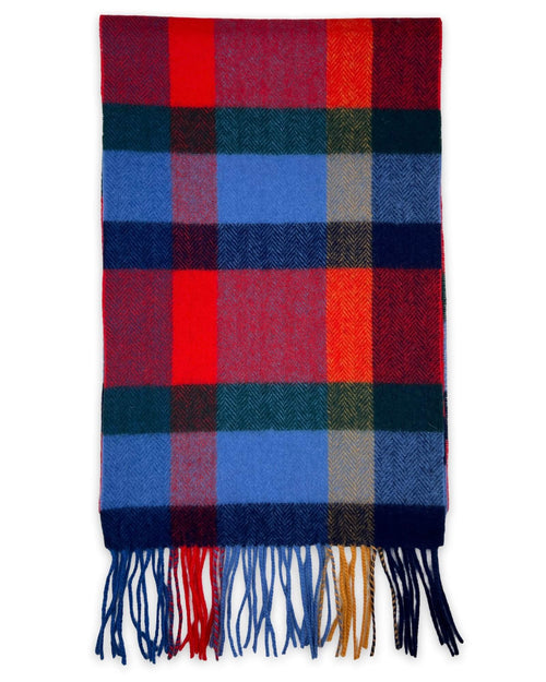 DÉCLIC Magnus Check Scarf - Red