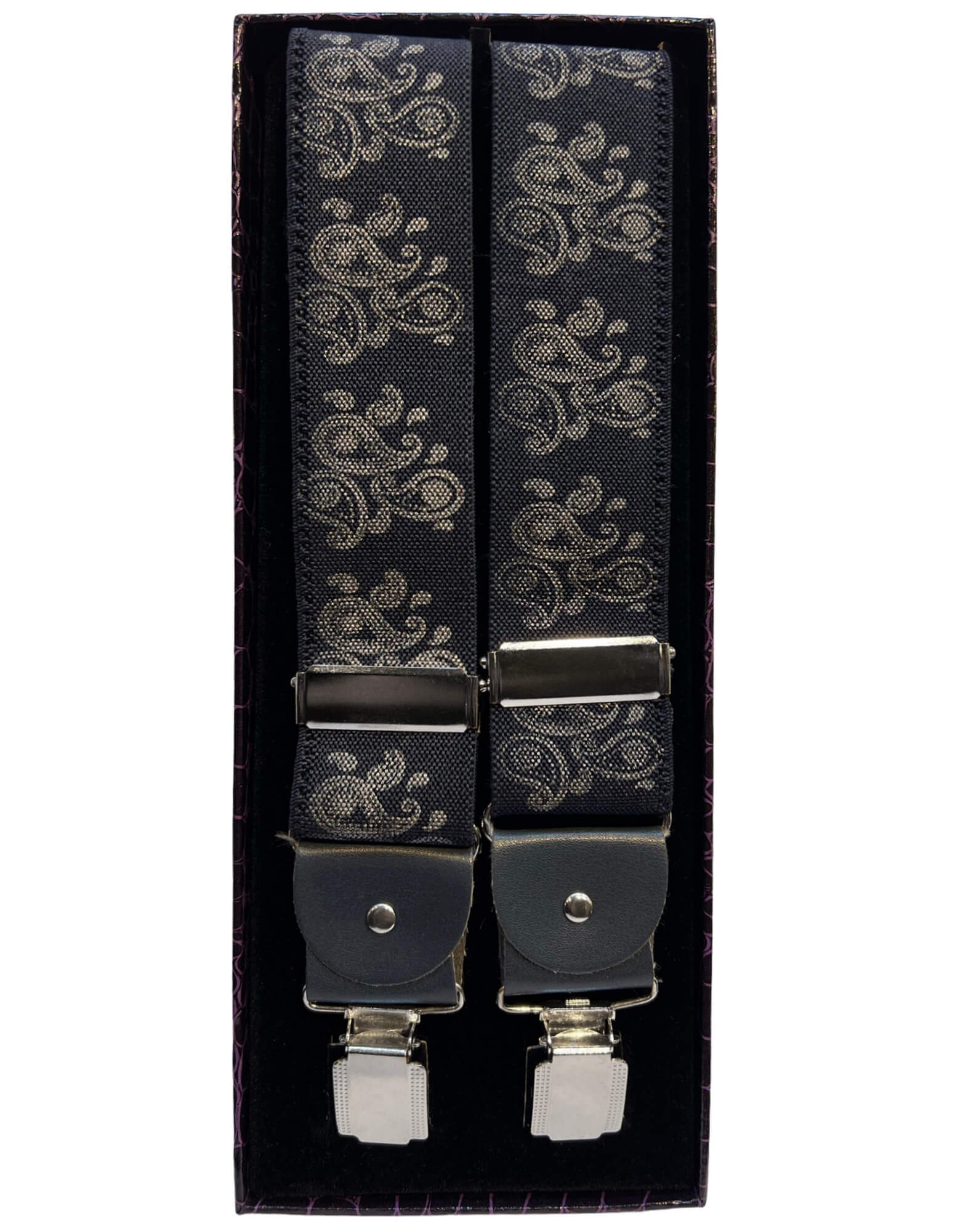 JA Braces - Paisley - Navy