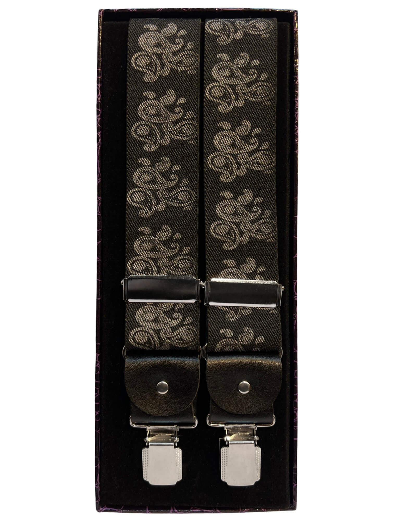 JA Braces - Paisley - Black