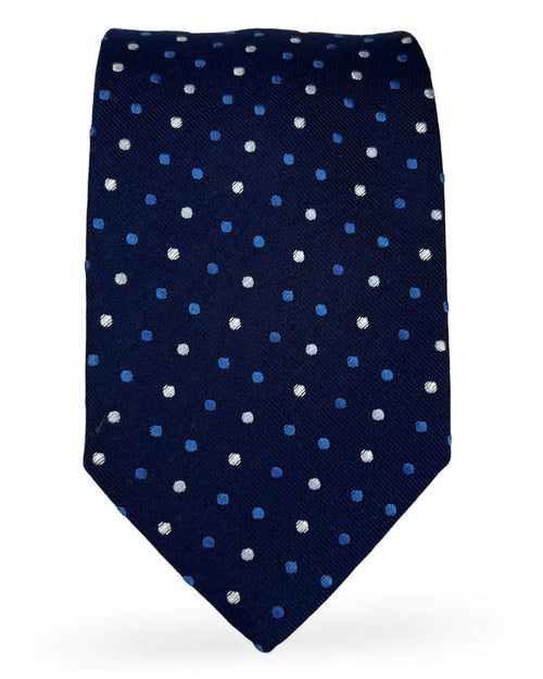 CANTINI Monza Spot Tie - Blue