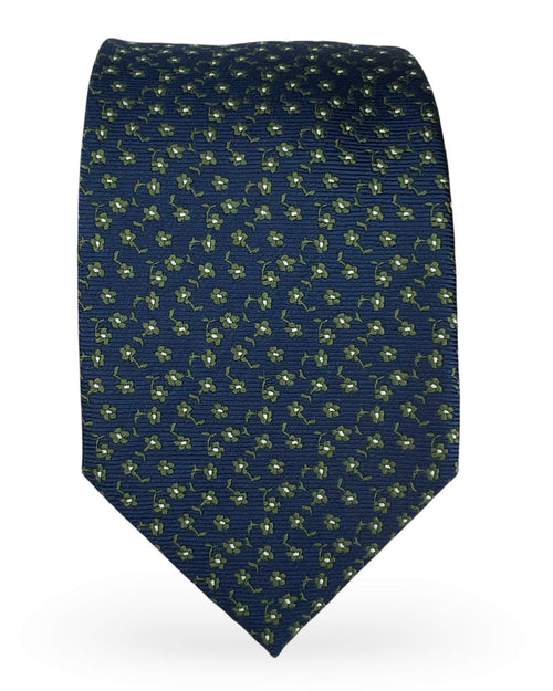 CANTINI Turin Floral Tie - Green