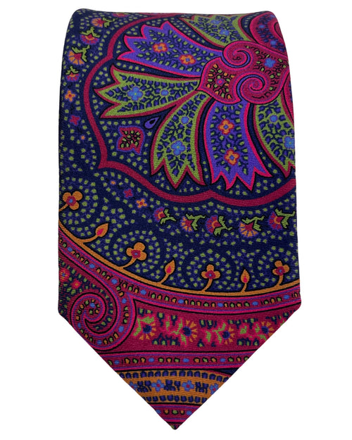 DÉCLIC Rhine Paisley Tie - Fuschia