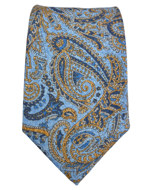 DÉCLIC Cefalu Paisley Tie - Blue