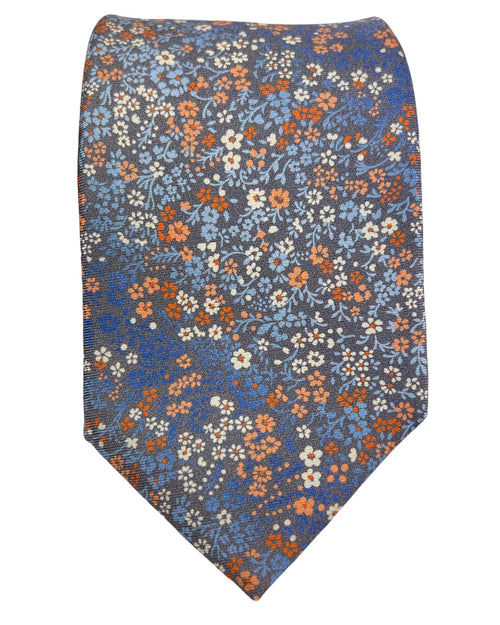 DÉCLIC Hamlin Floral Tie - Grey