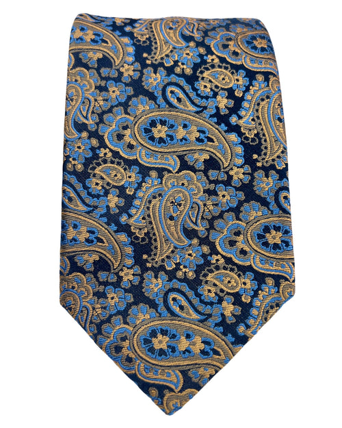 DÉCLIC Kassel Paisley Tie - Navy