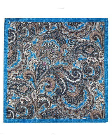 DÉCLIC Cefalu Paisley Tie - Blue