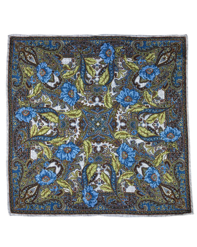 DÉCLIC Arten Paisley Hanky - Aqua