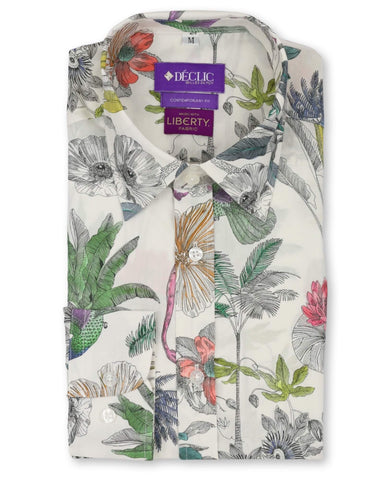 DÉCLIC Liberty Piquet Floral Print Shirt - Assorted