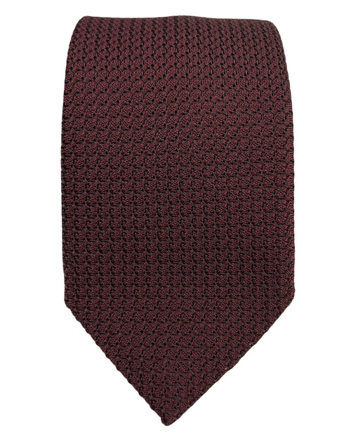 DÉCLIC Grenadine Weave Tie - Wine