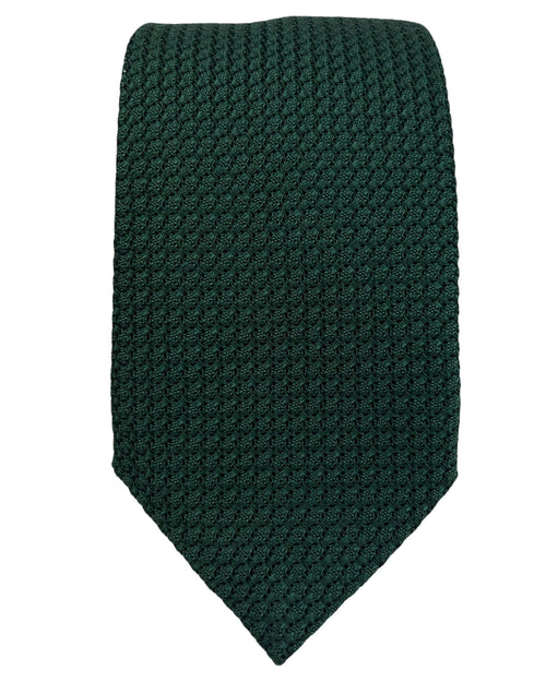 DÉCLIC Grenadine Weave Tie - Green