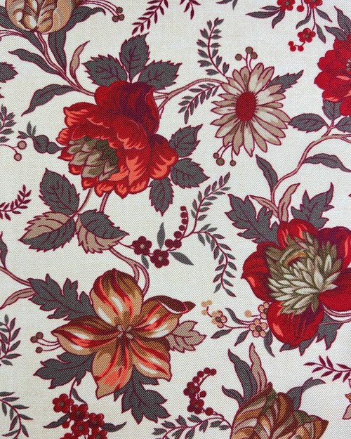 DÉCLIC Monfalcone Floral Hanky - Burgundy